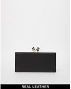 Ted Baker Square Crystal Popper Back Purse - Lyst