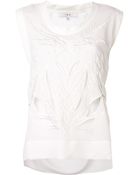 Iro Cutout Sheer Blouse - Lyst