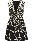 Roberto Cavalli Gaia Printed Cotton Mini Dress - Lyst