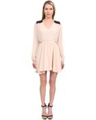 Donna Mizani Double Side Cut Out Flounce Dress - Lyst