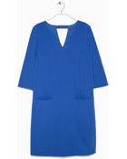 Violeta By Mango Pocket Shift Dress - Lyst