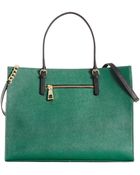 Calvin Klein Leather Satchel - Lyst