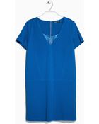 Mango Seam Detail Dress - Lyst