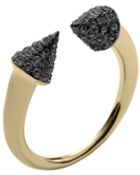 Michael Kors Pavé Gold-Tone Arrow Ring - Lyst