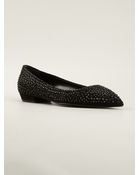 Giuseppe Zanotti Embellished Ballerinas - Lyst