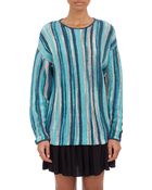 The Elder Statesman Vertical-Stripe Sweater - Lyst