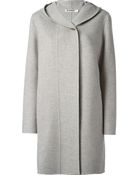 Jil Sander Hooded Coat - Lyst