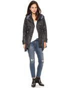 Current/Elliott The Bridgeport Coated Parka - Black - Lyst