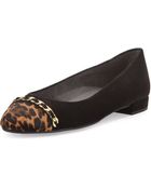 Stuart Weitzman Legacy Cap-Toe Ballerina Flat - Lyst