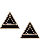 Asos Geo Triangle Earrings - Lyst