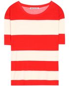 Acne Studios Wonder Stripe Cotton-Blend T-Shirt - Lyst