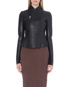Rick Owens Princess Neoprene-backed Leather Jacket - Lyst