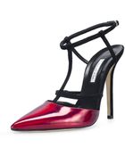 Oscar de la Renta Metallic Gloria Pumps - Lyst