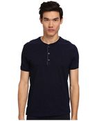 Vince S/S Henley - Lyst