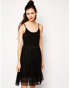 Monki Dress with Tulle Skirt - Lyst