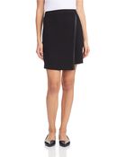 Kensie Wrap Front Pencil Skirt - Lyst