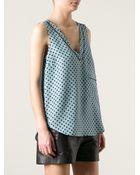 Marc By Marc Jacobs Small Squares Printed Tank Top - Lyst