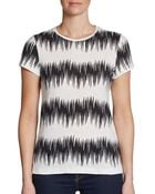 French Connection Fast Primal Stripe Tee - Lyst
