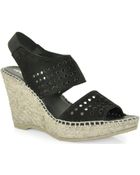 Andre Assous Cyline - Cut Out Slingback Wedge Espadrille - Lyst