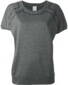 Pinko Studded Sweatshirt - Lyst