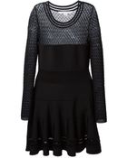 Diane von Furstenberg Crochet Panel Dress - Lyst
