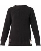 Christopher Kane Double-Zip Cotton-Knit Sweater - Lyst