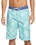Tommy Hilfiger Paisley Boardshorts - Lyst