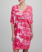 Natori Ina Knit Short Caftan - Lyst