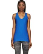 Helmut Lang Blue Baby Terry Racerback Tank - Lyst