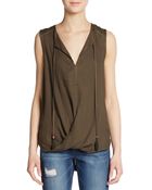 Ella Moss Draped Hi-Lo Top - Lyst