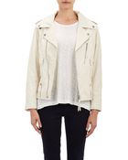 Nili Lotan Wrinkled Leather Moto Jacket - Lyst