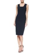 Michael Kors Double-Face Stretch Sheath Dress - Lyst
