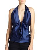 Ramy Brook Harrie Silk Halter Top - Lyst