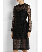 Simone Rocha Metallic-Embroidered Tulle Dress - Lyst