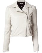 J Brand Cropped Biker Jacket - Lyst