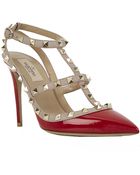 Valentino Patent Rockstud 100 Pump - Lyst