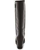 Marc By Marc Jacobs Winter Warming Tall Wedge Boots - Black - Lyst