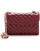 Rebecca Minkoff Quilted Mini Affair Bag Burgundy - Lyst