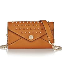 Rebecca Minkoff Mini Studded Textured-leather Shoulder Bag - Lyst