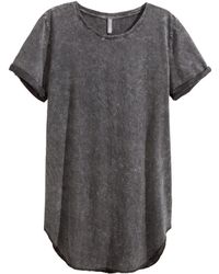 H&M Long T-Shirt - Lyst