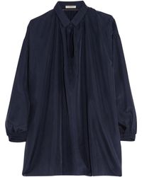 Burberry Brit Washed-Silk Blouse - Lyst