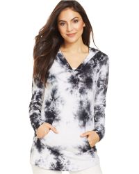 Karen Kane Fleece Tie Dye Hoodie - Lyst