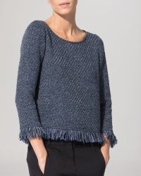 Maje Top - Fringe Trim - Lyst