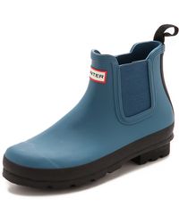 Hunter Original Two Tone Chelsea Boots - Lyst