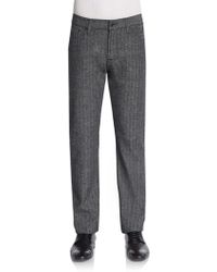 7 For All Mankind The Slimmy Straight-Leg Herringbone Pants - Lyst