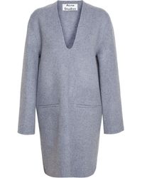 Acne Studios Oversized Wool-Cashmere Dress - Lyst