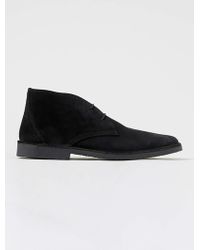 topman black suede boots