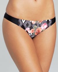 Mink Pink Scallop Lace Print Bikini Bottom - Lyst