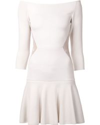 Elie Saab Contrast Side Dress - Lyst