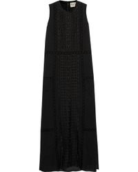 Sea Cutout Embroidered Cotton-Voile Maxi Dress - Lyst
